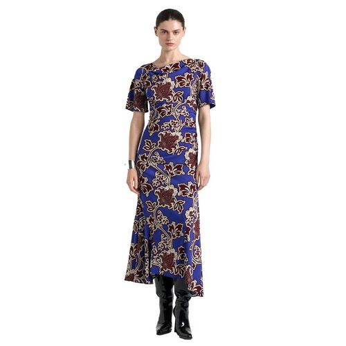 Cue Oasis Serenade Draped Neck Midi Dress